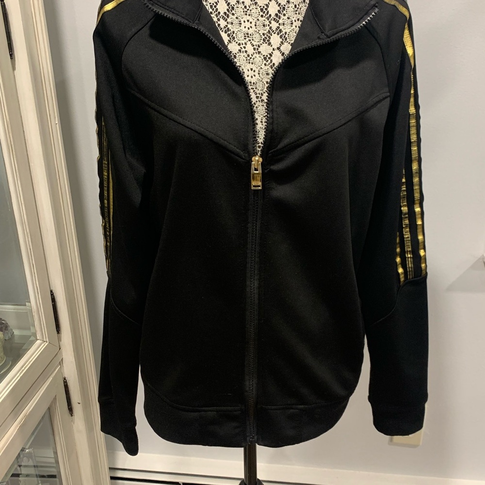 Switch Remarkable MGM Black and Gold Lightweight Jacket with Stand-Up Collar - Picture 2 of 12
